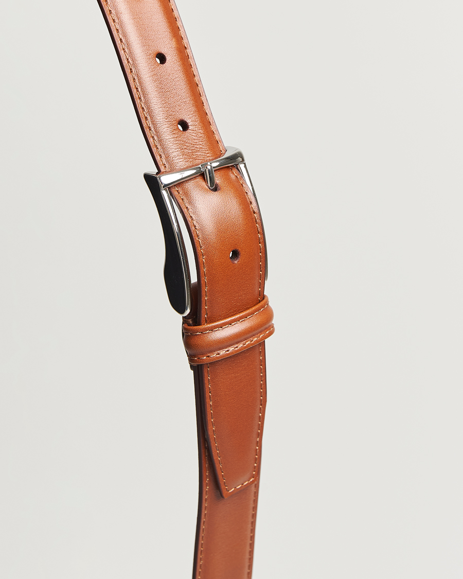 Herre | Bælter | Anderson's | Leather Suit Belt 3 cm Light Brown