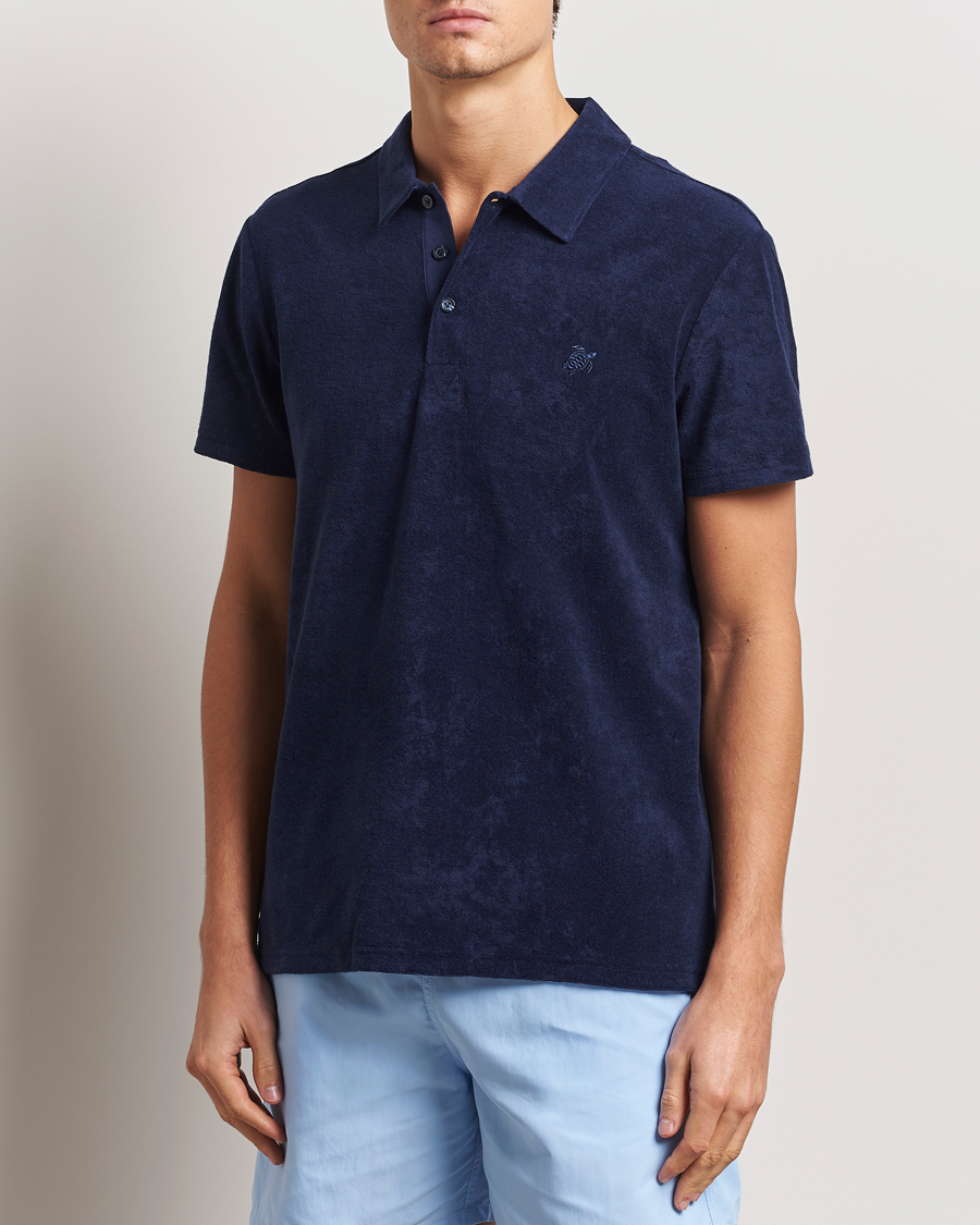 Herre | Polotrøjer | Vilebrequin | Phoenix Terry Polo Bleu Marine