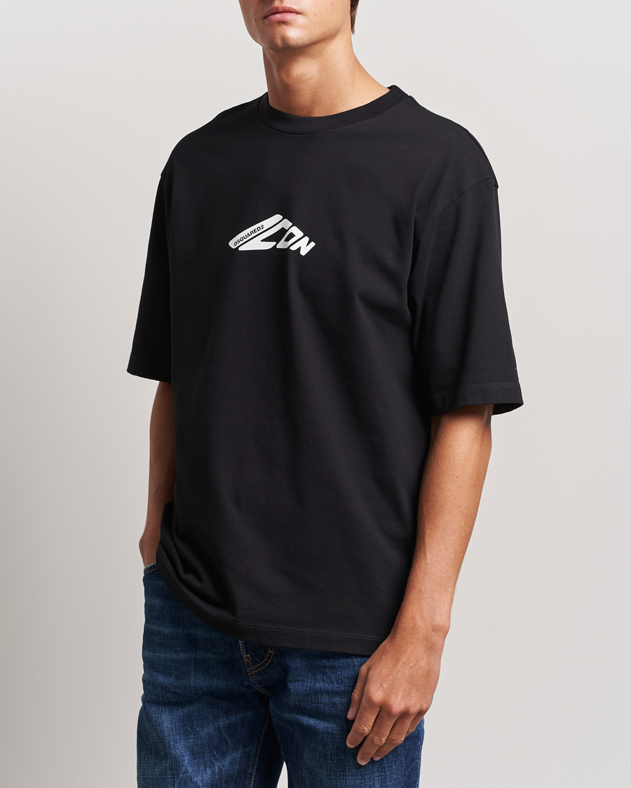 Herre | T-Shirts | Dsquared2 | Icon Evolution T-Shirt Black