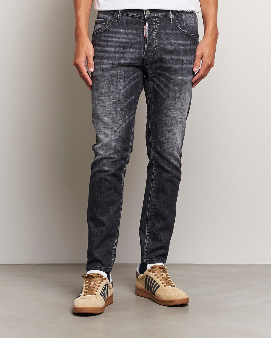 Herre | Jeans | Dsquared2 | Skater Jeans Washed Black