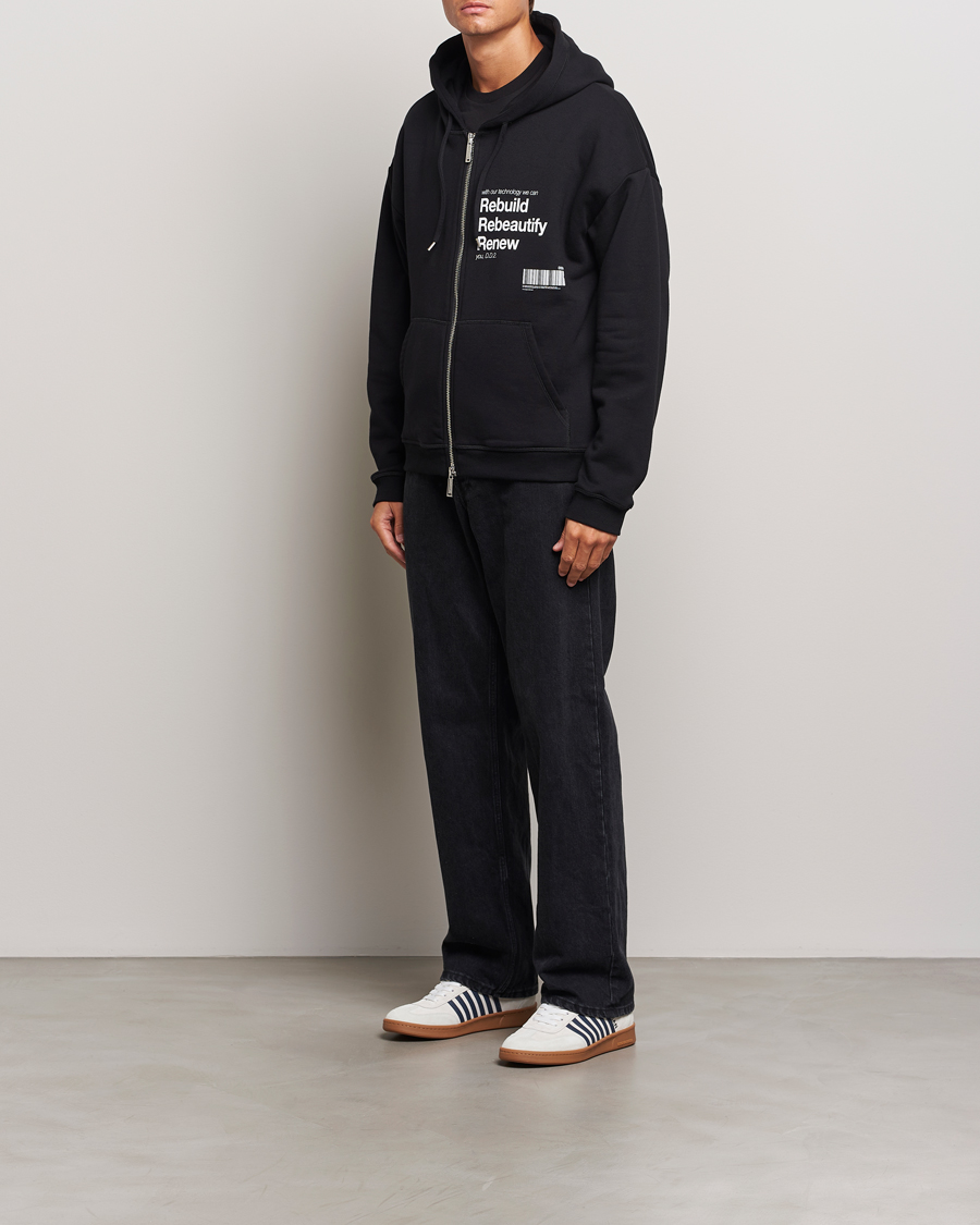 Herre | Trøjer | Dsquared2 | Logo Full Zip Hoodie Black