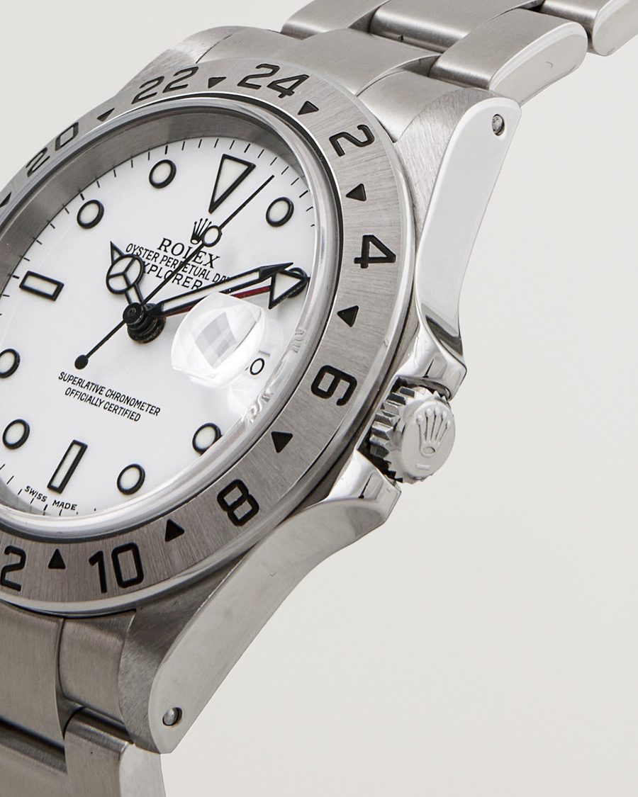 Herre | Rolex Pre-Owned Explorer 16570 Silver | Rolex Pre-Owned | Explorer 16570 Silver