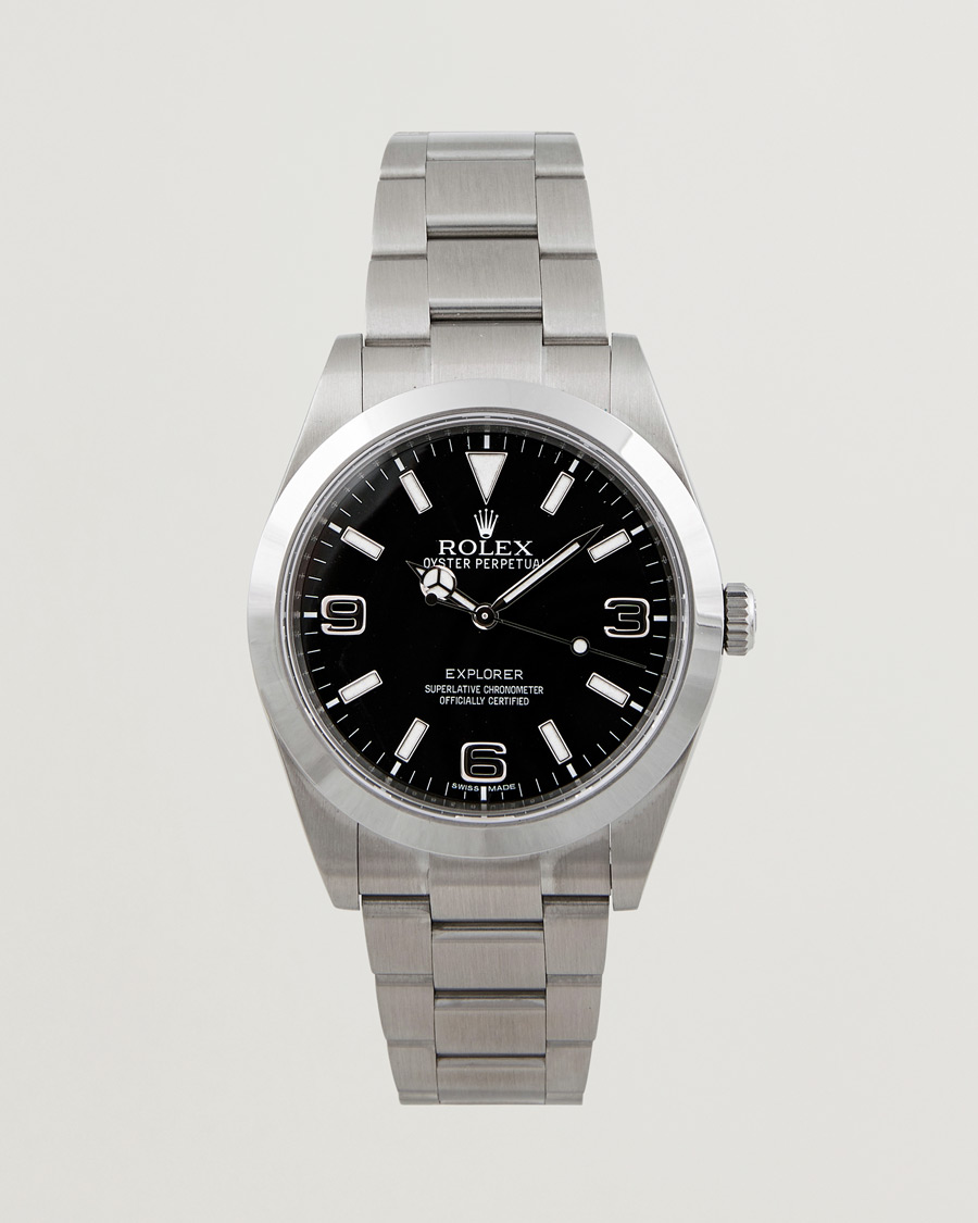 Herre | Rolex Pre-Owned Explorer 214270 Silver | Rolex Pre-Owned | Explorer 214270 Silver