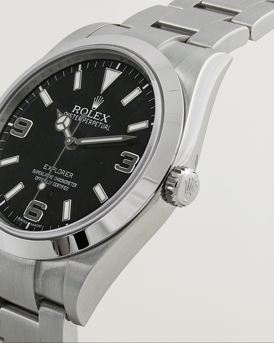 Herre | Rolex Pre-Owned Explorer 214270 Silver | Rolex Pre-Owned | Explorer 214270 Silver