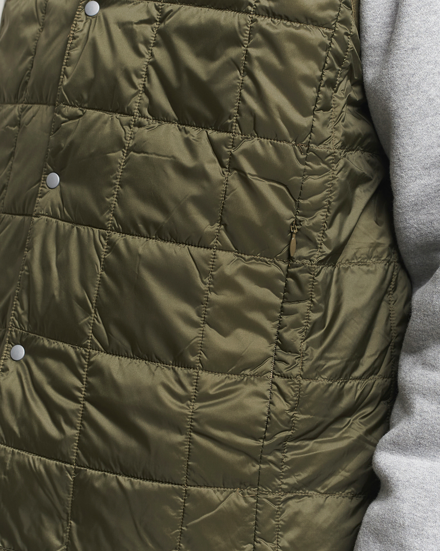 Herre | Jakker | TAION | V-Neck Lightweight Down Vest Dark Olive