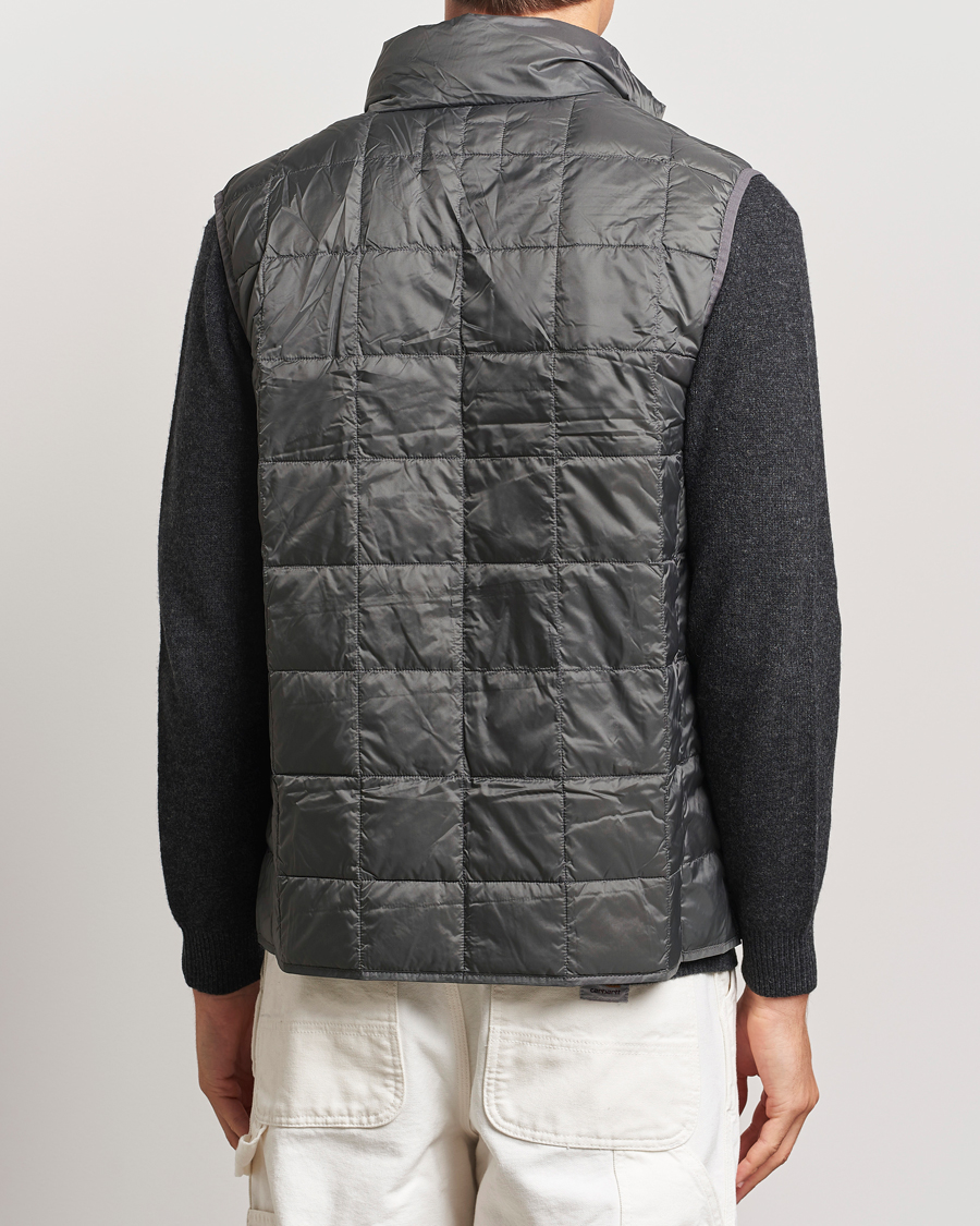 Herre | Jakker | TAION | High Neck Full Zip Lightweight Down Vest Charcoal