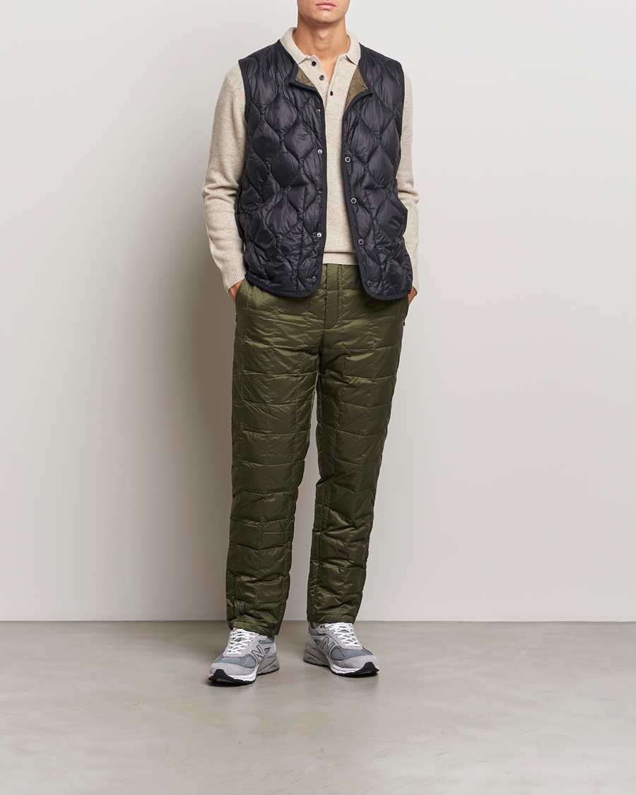 Herre | Bukser | TAION | Regular Straight Down Pants Dark Olive