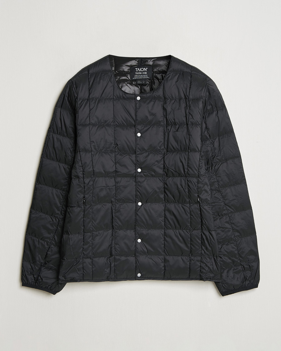 Herre | Jakker | TAION | Crew Neck Button Down Jacket Black