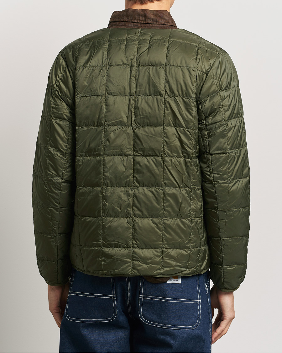 Herre | Jakker | TAION | Crew Neck Button Down Jacket Dark Olive
