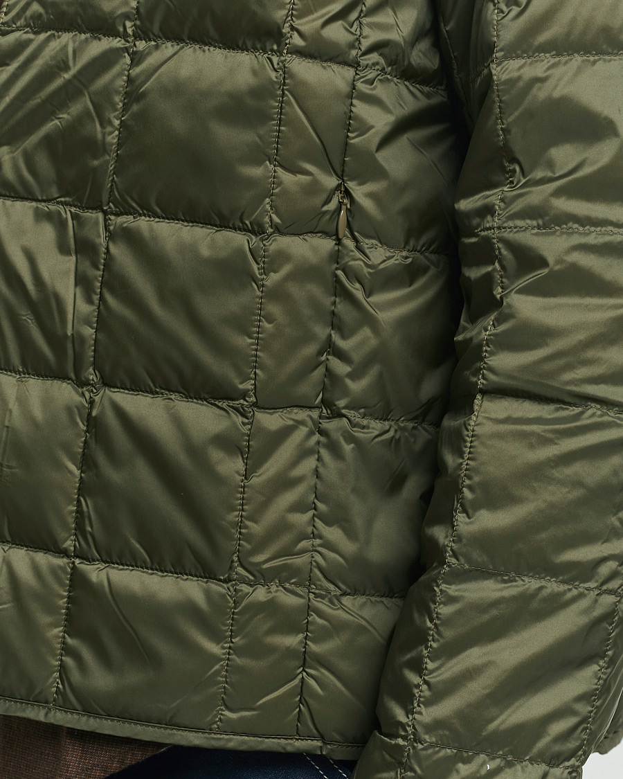 Herre | Jakker | TAION | Crew Neck Button Down Jacket Dark Olive