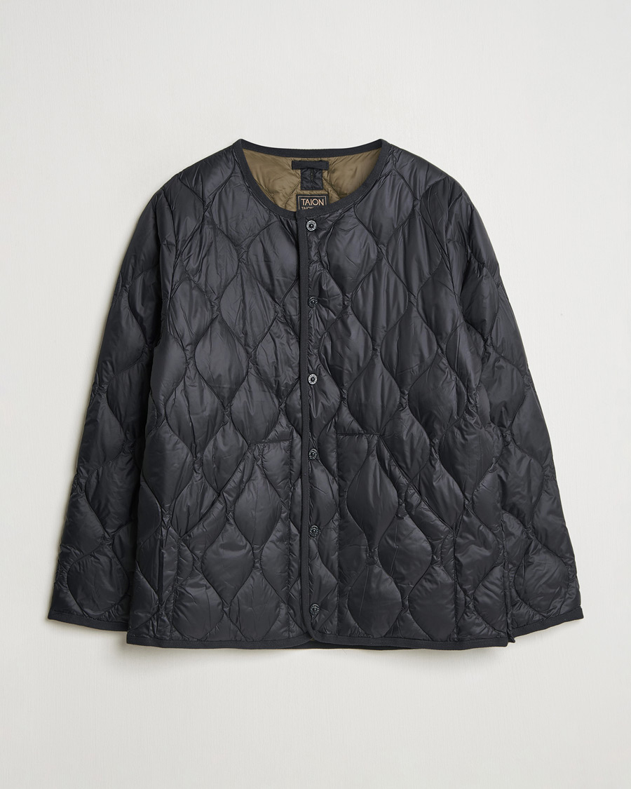 Herre | Jakker | TAION | Military Crew Neck Down Jacket Black