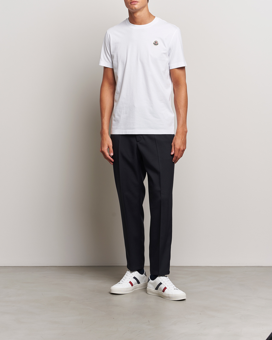 Herre | T-Shirts | Moncler | 3-Pack Logo T-Shirt White/Grey/Black