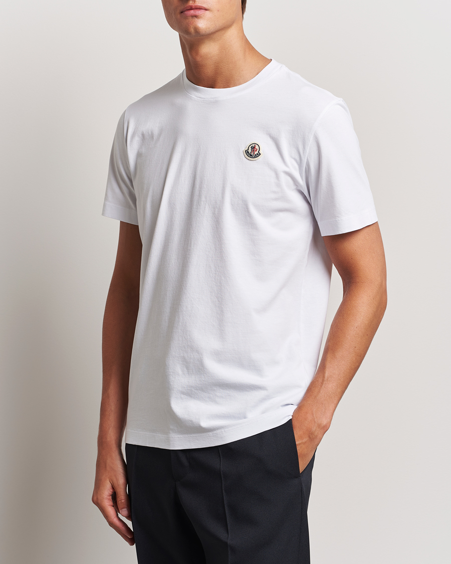 Herre | T-Shirts | Moncler | 3-Pack Logo T-Shirt White/Grey/Black