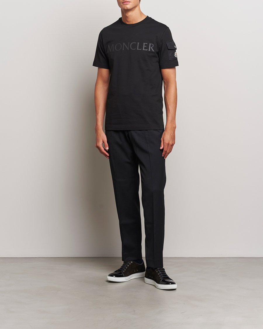 Herre | T-Shirts | Moncler | Sleeve Pocket T-Shirt Black