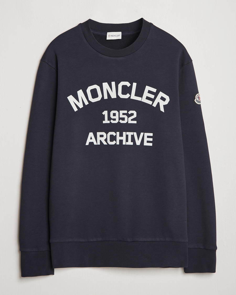 Herre | Trøjer | Moncler | Archive Logo Sweatshirt Navy