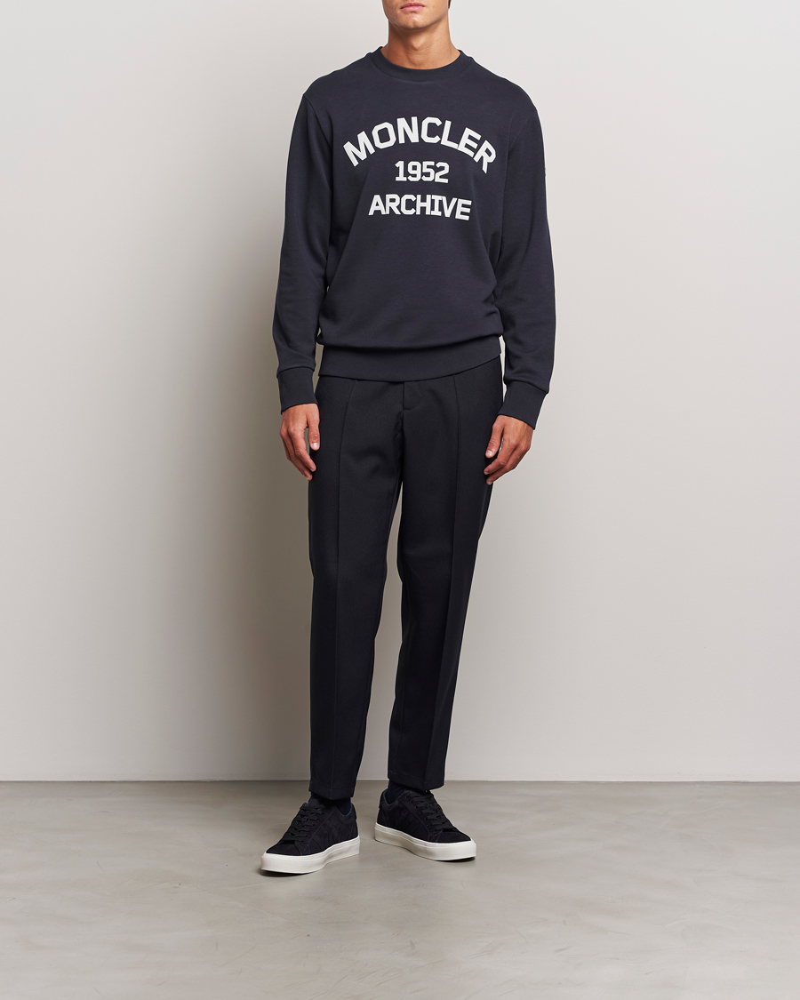 Herre | Trøjer | Moncler | Archive Logo Sweatshirt Navy