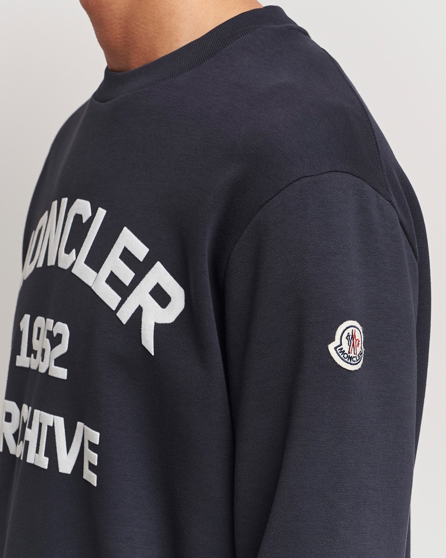 Herre | Trøjer | Moncler | Archive Logo Sweatshirt Navy