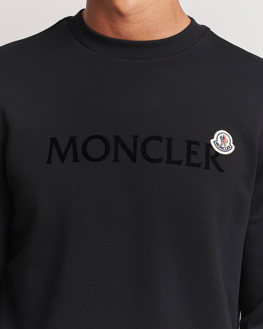 Herre | Trøjer | Moncler | Lettering Logo Sweatshirt Black