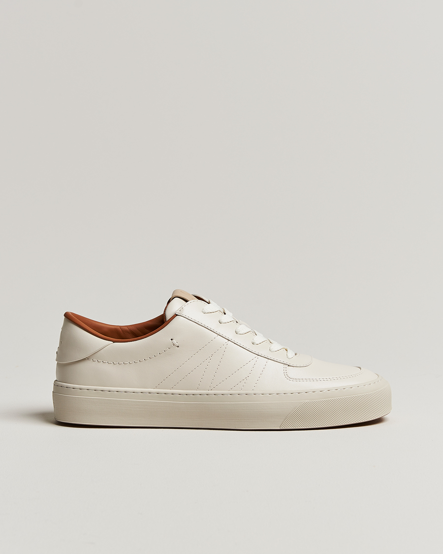 Herre | Moncler Monclub Sneakers White Calf | Moncler | Monclub Sneakers White Calf