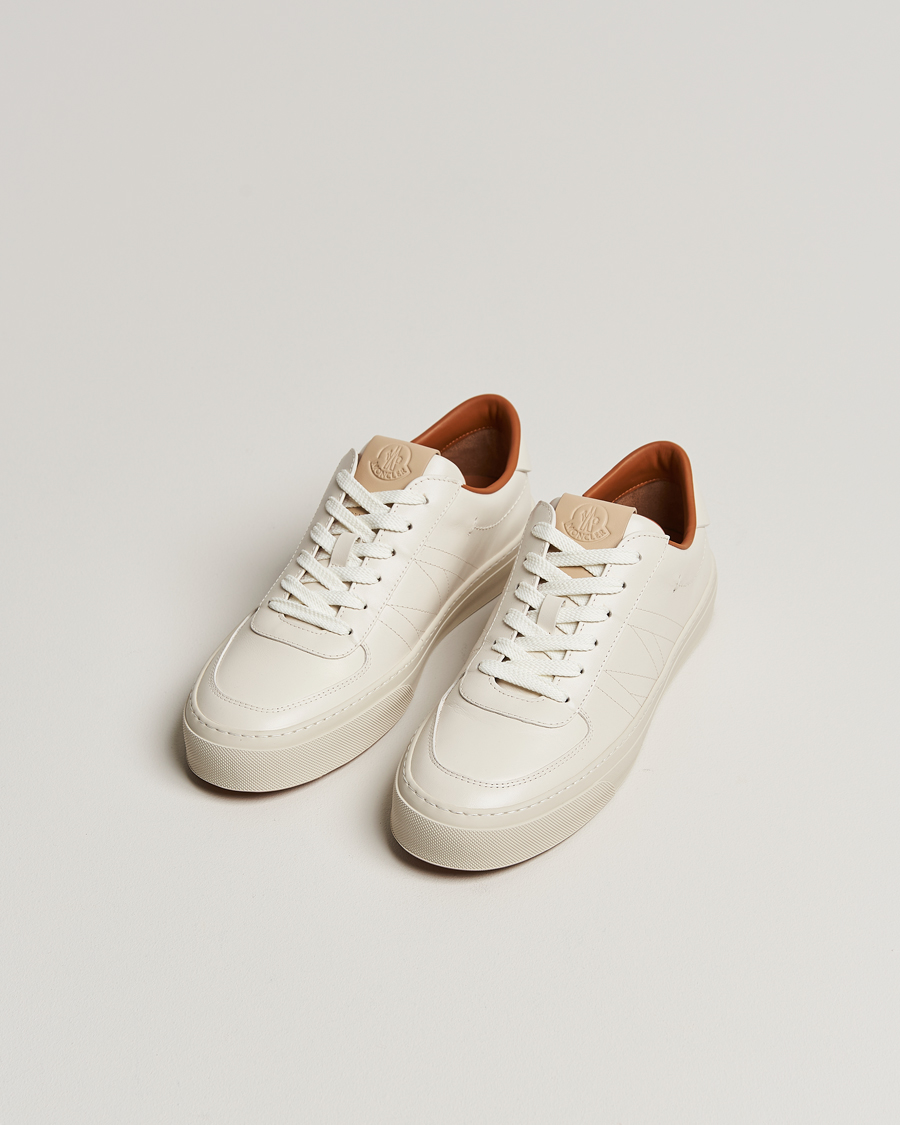 Herre | Moncler Monclub Sneakers White Calf | Moncler | Monclub Sneakers White Calf