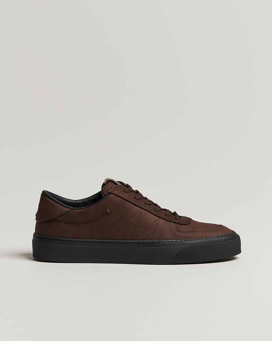 Herre | Moncler Monclub Sneakers Brown Suede | Moncler | Monclub Sneakers Brown Suede