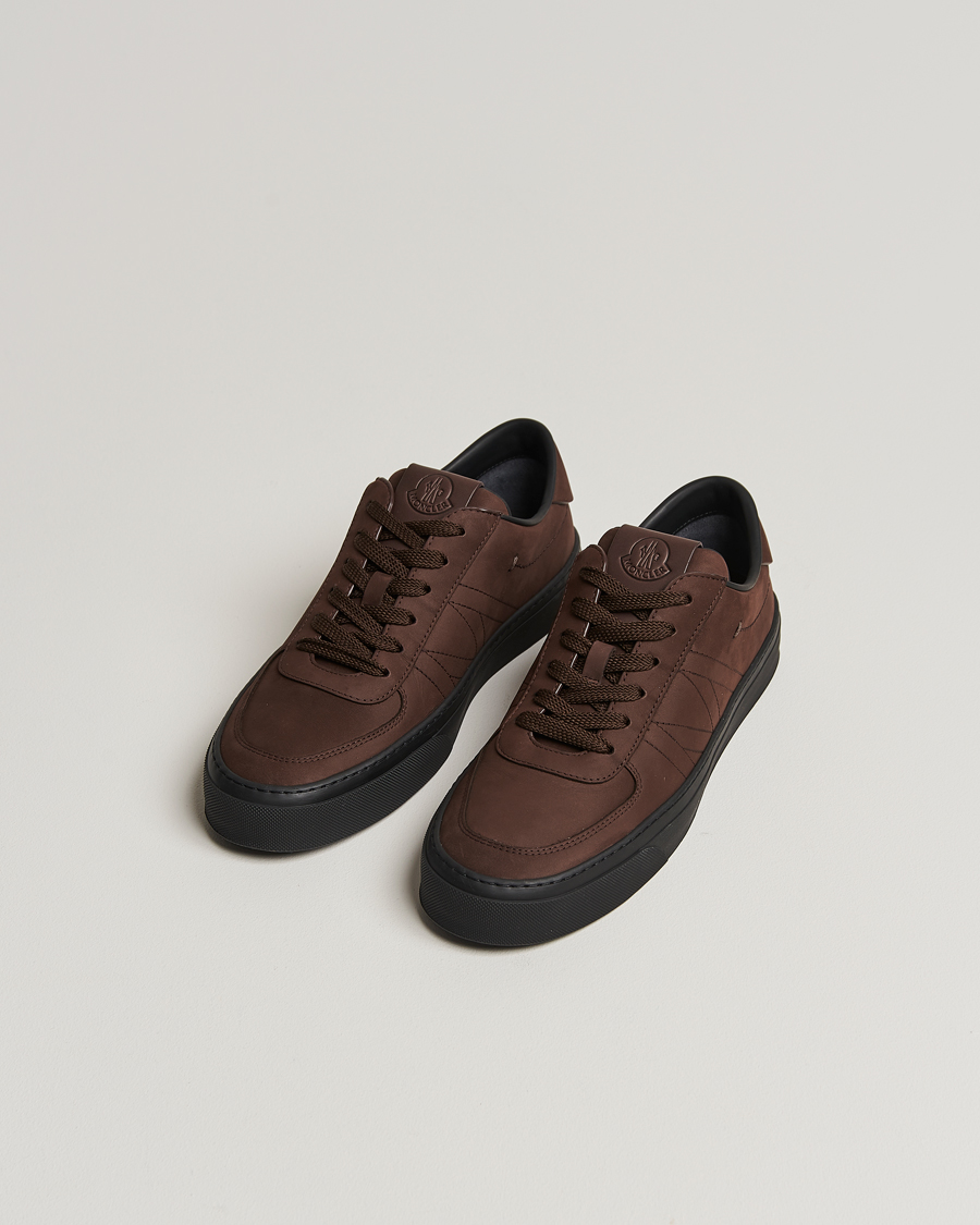 Herre | Moncler Monclub Sneakers Brown Suede | Moncler | Monclub Sneakers Brown Suede