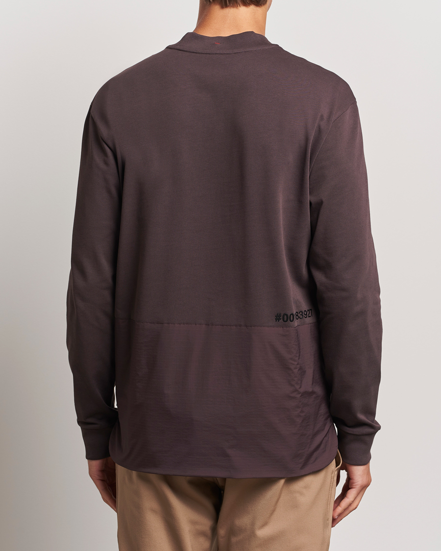 Herre | T-Shirts | Moncler Grenoble | Long Sleeve T-Shirt Brown