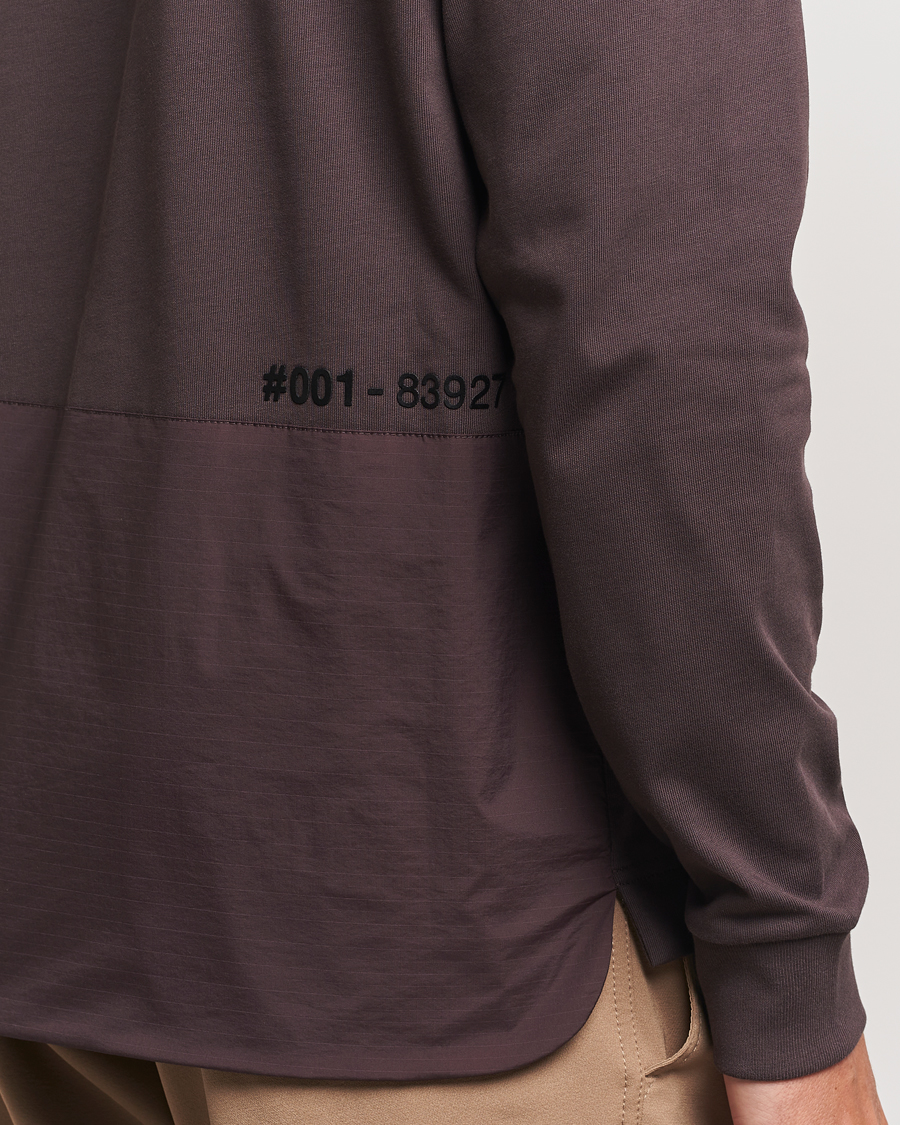 Herre | T-Shirts | Moncler Grenoble | Long Sleeve T-Shirt Brown