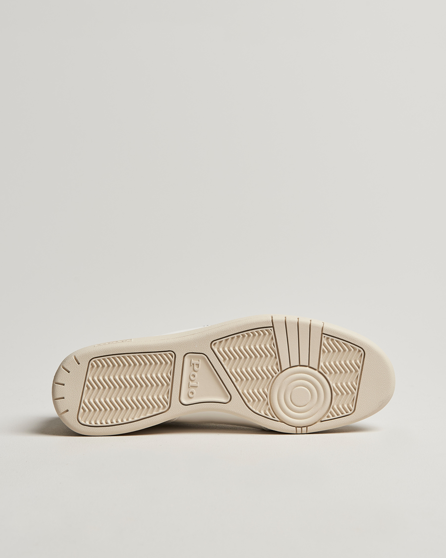 Herre | Polo Ralph Lauren Polo Court Sneaker Deckwash White/Navy | Polo Ralph Lauren | Polo Court Sneaker Deckwash White/Navy