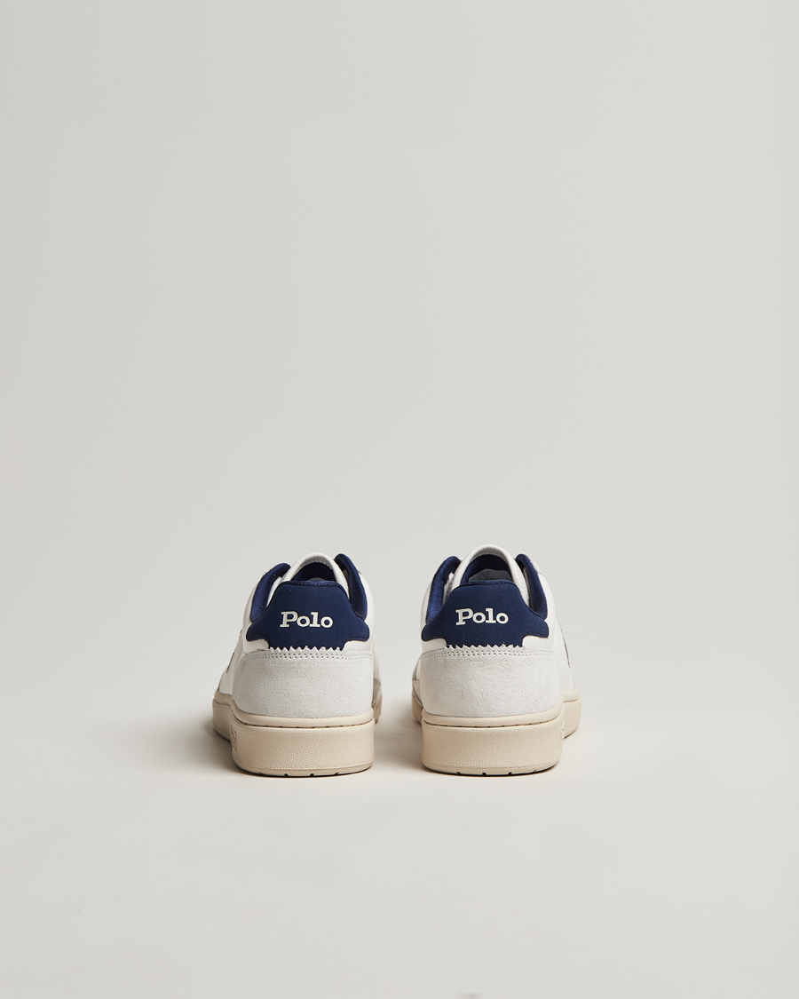 Herre | Polo Ralph Lauren Polo Court Sneaker Deckwash White/Navy | Polo Ralph Lauren | Polo Court Sneaker Deckwash White/Navy