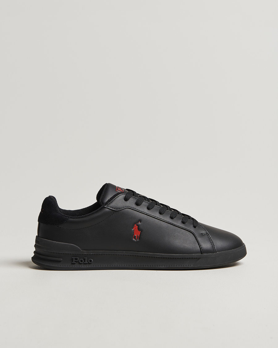 Herre | Polo Ralph Lauren Heritage Court II High Sneaker Black/Red | Polo Ralph Lauren | Heritage Court II High Sneaker Black/Red