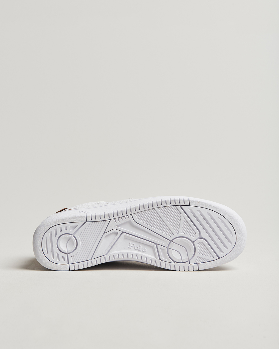 Herre | Polo Ralph Lauren Masters Court Sneaker White/Tan Multi PP | Polo Ralph Lauren | Masters Court Sneaker White/Tan Multi PP