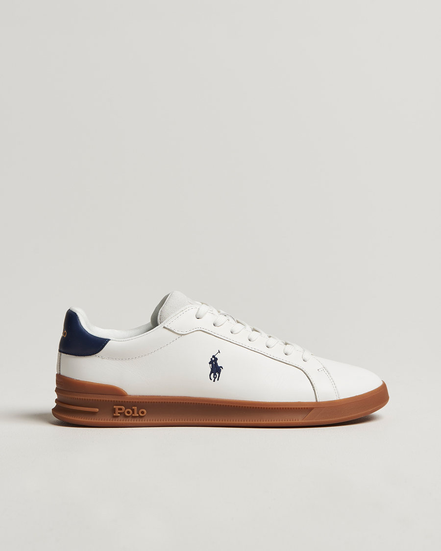 Herre | Polo Ralph Lauren Heritage Count II Low Sneaker Deckwash White/Navy | Polo Ralph Lauren | Heritage Count II Low Sneaker Deckwash White/Navy