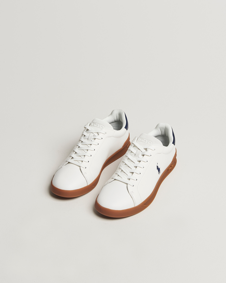 Herre | Polo Ralph Lauren Heritage Count II Low Sneaker Deckwash White/Navy | Polo Ralph Lauren | Heritage Count II Low Sneaker Deckwash White/Navy