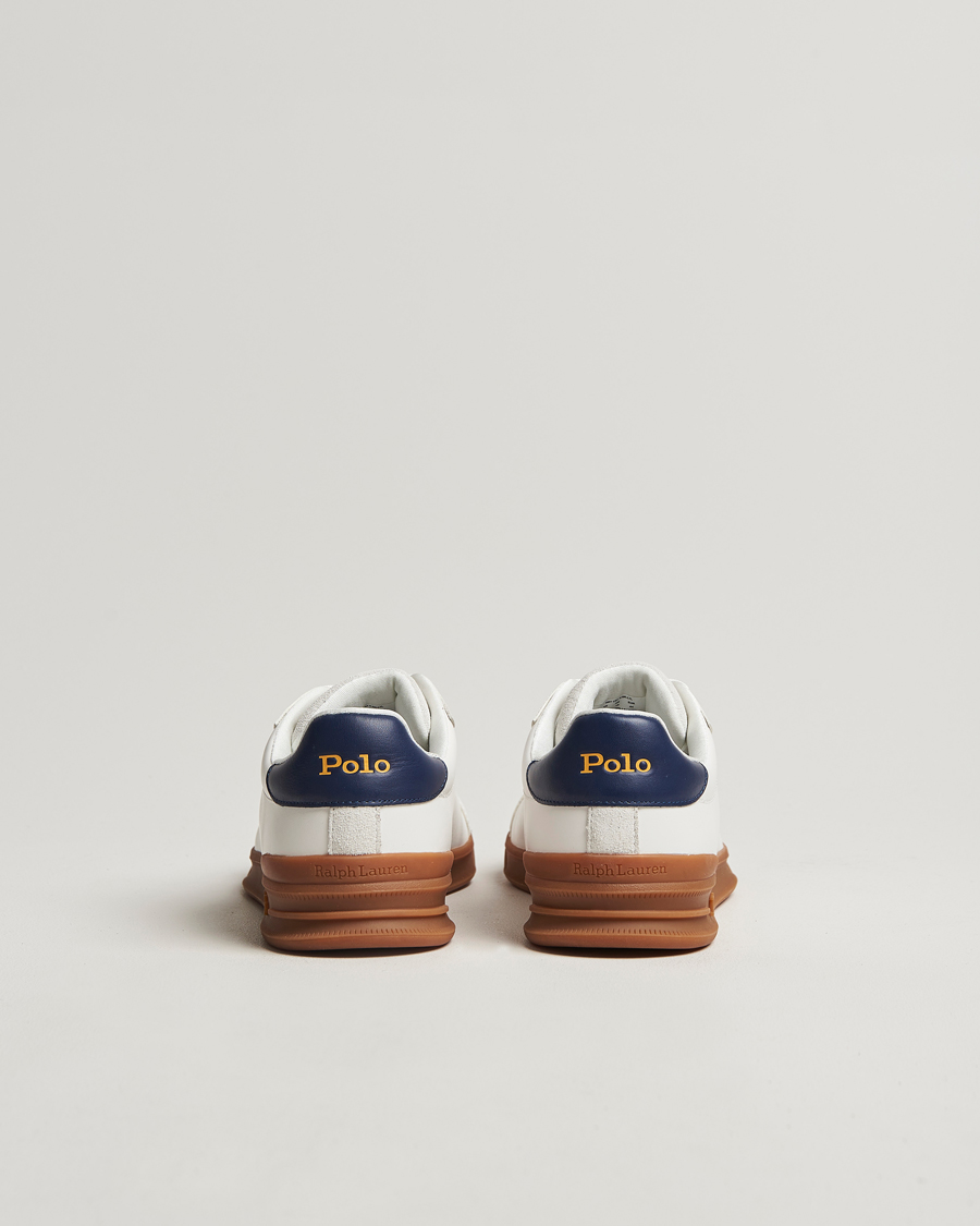 Herre | Polo Ralph Lauren Heritage Count II Low Sneaker Deckwash White/Navy | Polo Ralph Lauren | Heritage Count II Low Sneaker Deckwash White/Navy