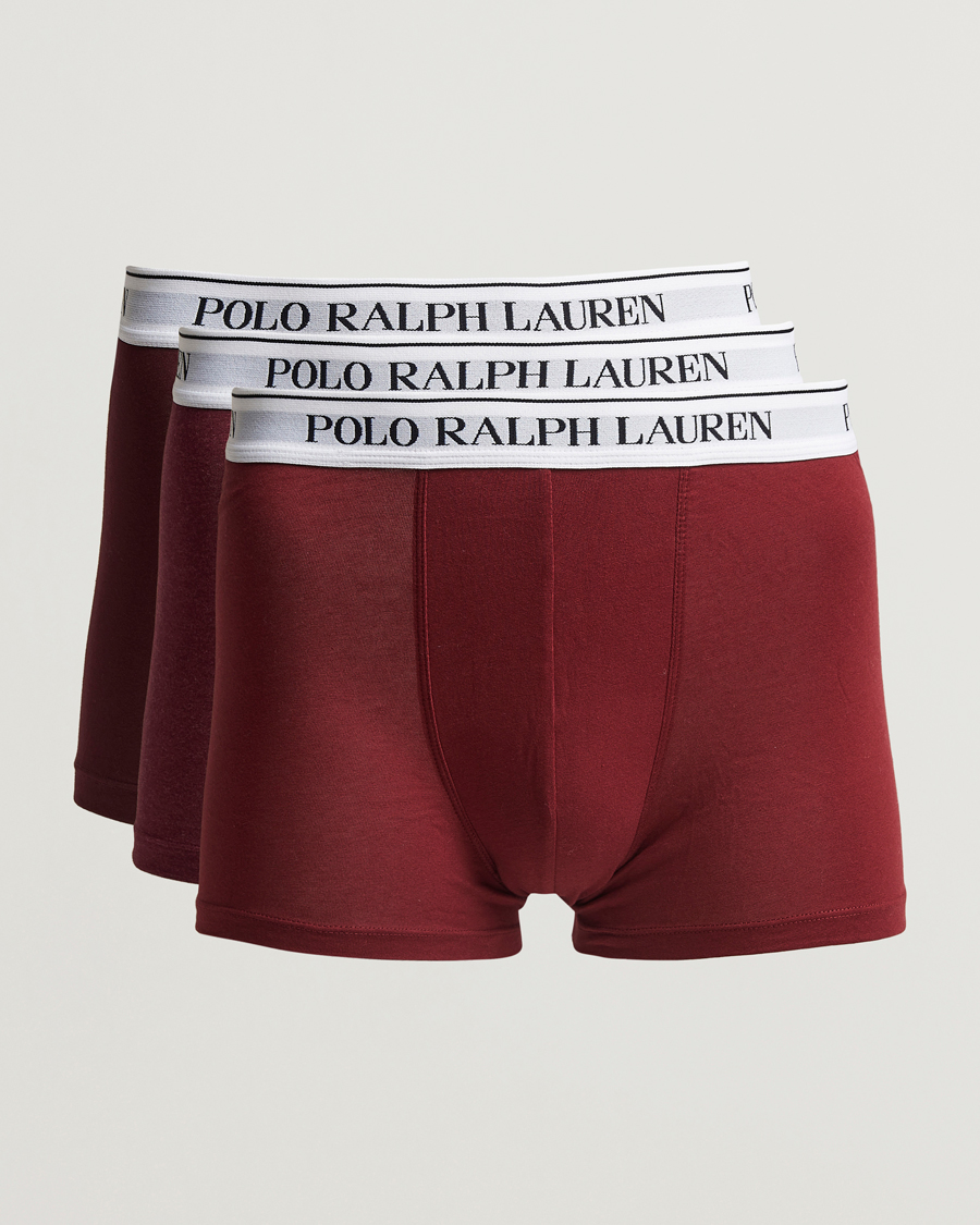 Herre | Undertøj | Polo Ralph Lauren | 3-Pack Trunk Ruby/Wine Heather/Red Carpet