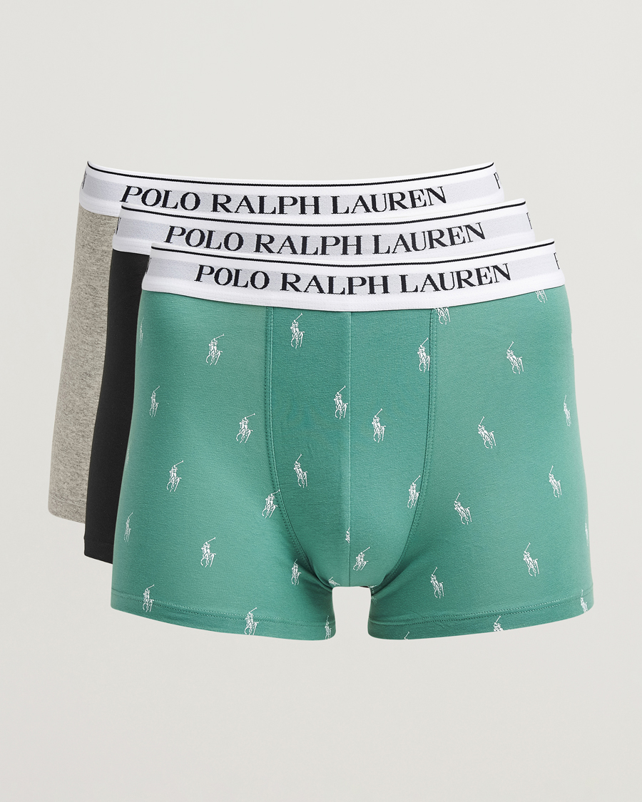 Herre | Undertøj | Polo Ralph Lauren | 3-Pack Trunk Fairway Green/Moss/Black