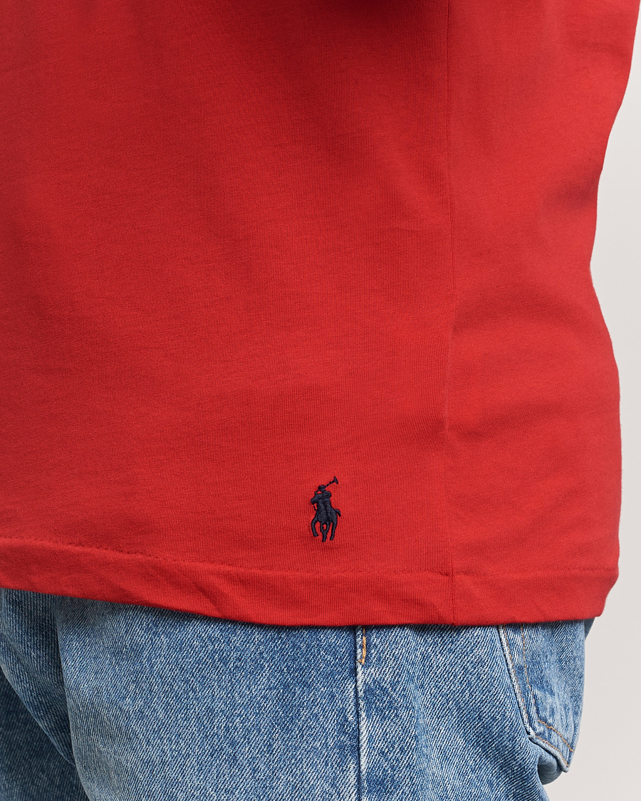 Herre | T-Shirts | Polo Ralph Lauren | 3-Pack Crew Neck T-Shirt Blue/Navy/Red