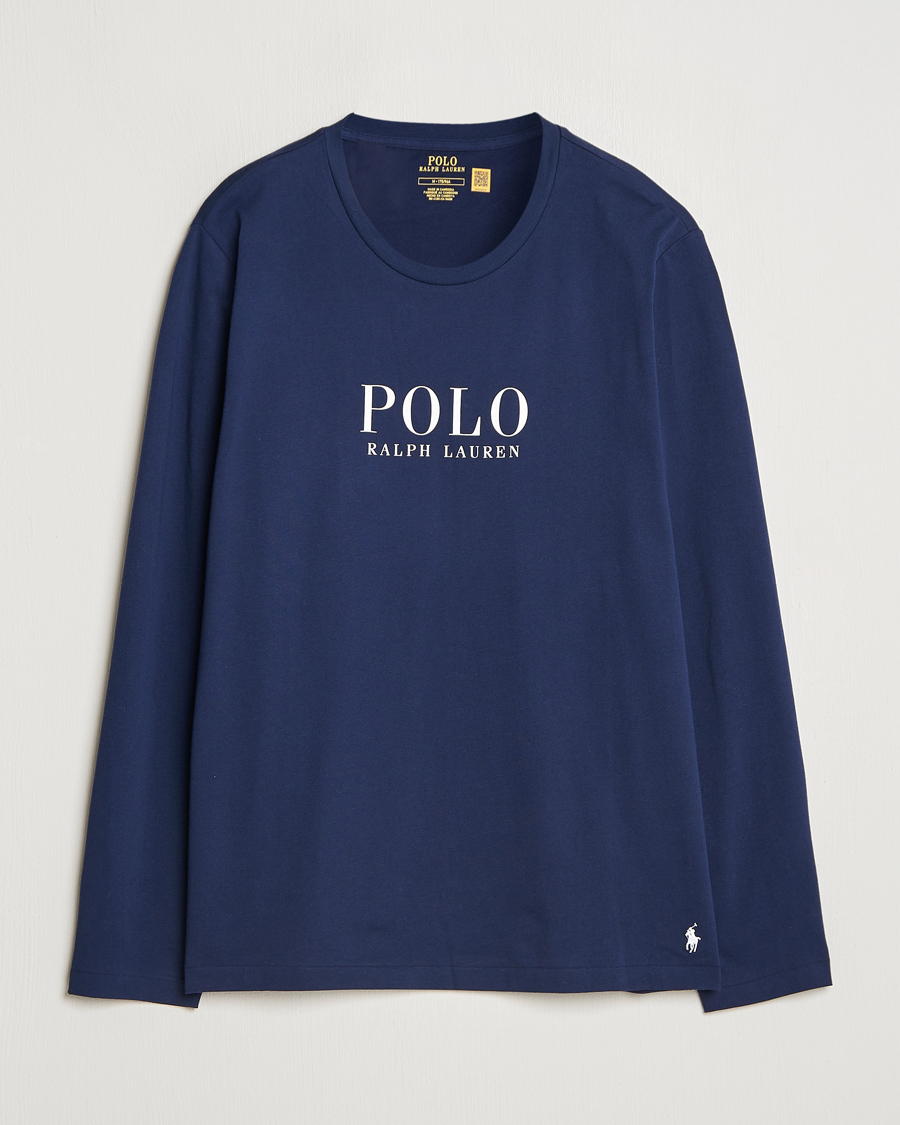 Herre | T-Shirts | Polo Ralph Lauren | Long Sleeve Liquid Cotton Tee Cruise Navy