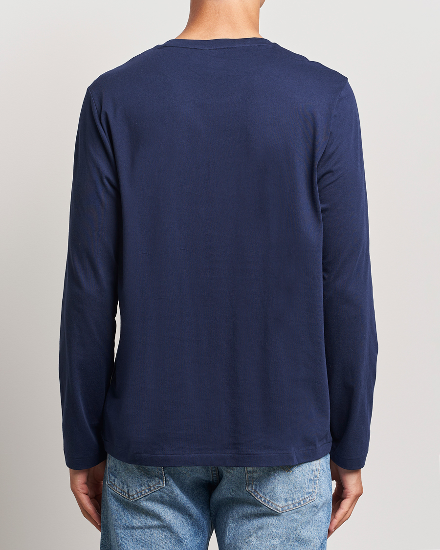 Herre | T-Shirts | Polo Ralph Lauren | Long Sleeve Liquid Cotton Tee Cruise Navy