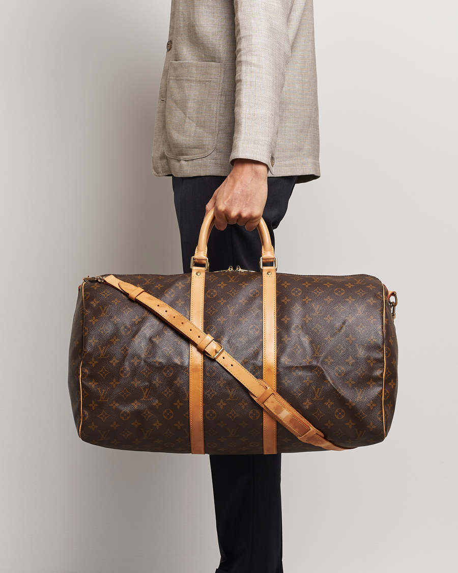Herre | Pre-Owned & Vintage Bags | Louis Vuitton Pre-Owned | Keepall Bandoulière 55 Monogram 