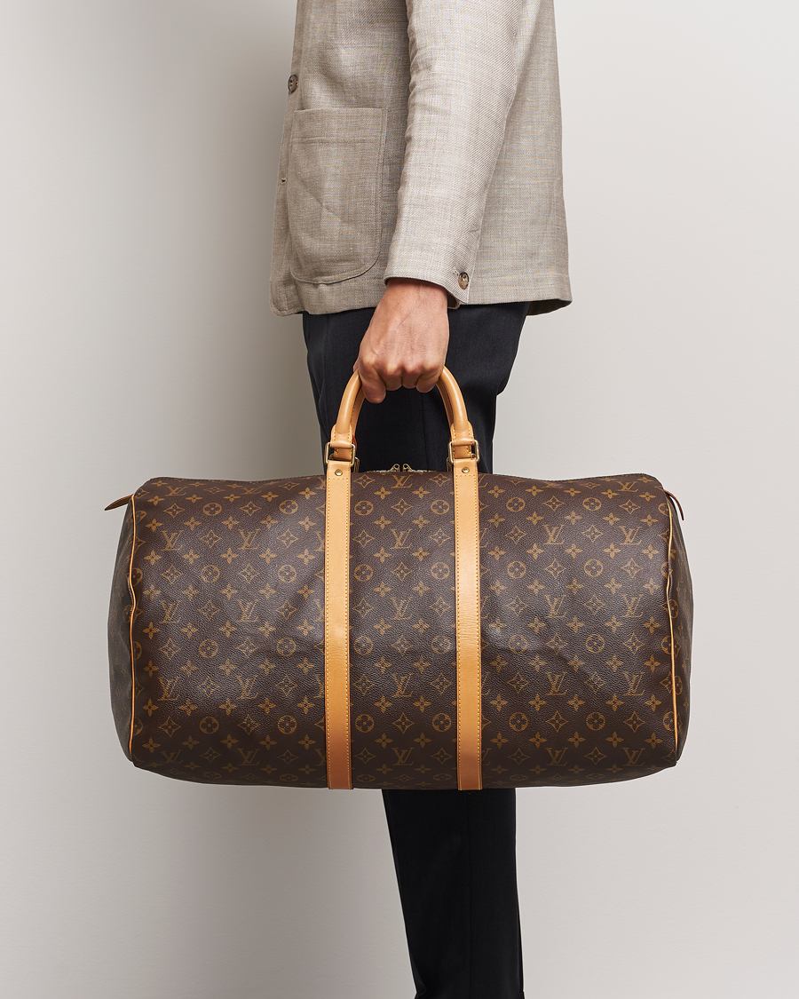 Herre | Louis Vuitton Pre-Owned Keepall 55 Bag Monogram | Louis Vuitton Pre-Owned | Keepall 55 Bag Monogram