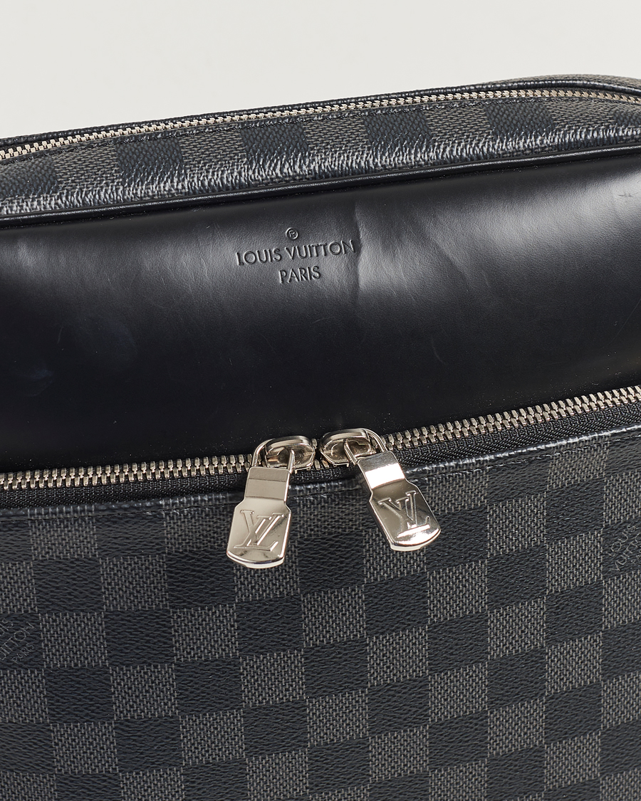 Herre | Louis Vuitton Pre-Owned Dayton Reporter MM Damier Graphite | Louis Vuitton Pre-Owned | Dayton Reporter MM Damier Graphite