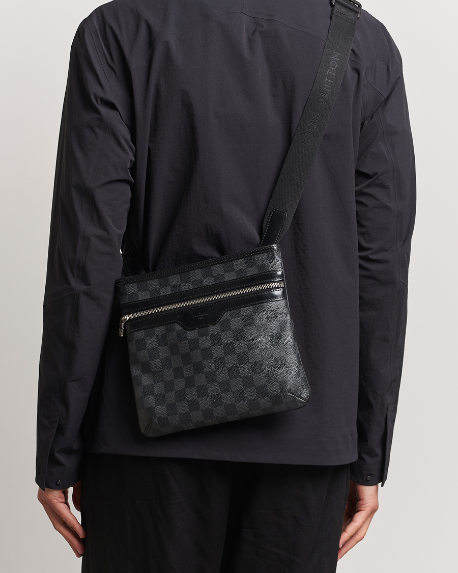 Herre | Louis Vuitton Pre-Owned | Louis Vuitton Pre-Owned | Thomas Messenger Bag Damier Graphite 