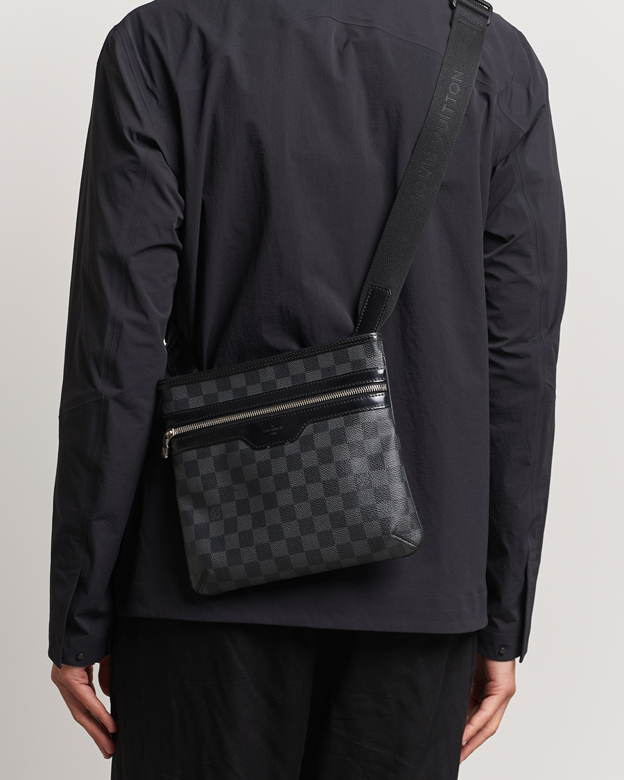 Herre | Louis Vuitton Pre-Owned Thomas Messenger Bag Damier Graphite | Louis Vuitton Pre-Owned | Thomas Messenger Bag Damier Graphite