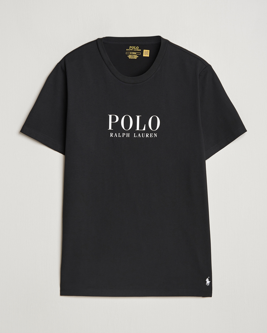 Herre | T-Shirts | Polo Ralph Lauren | Logo Cotton Jersey Sleep T-Shirt Black