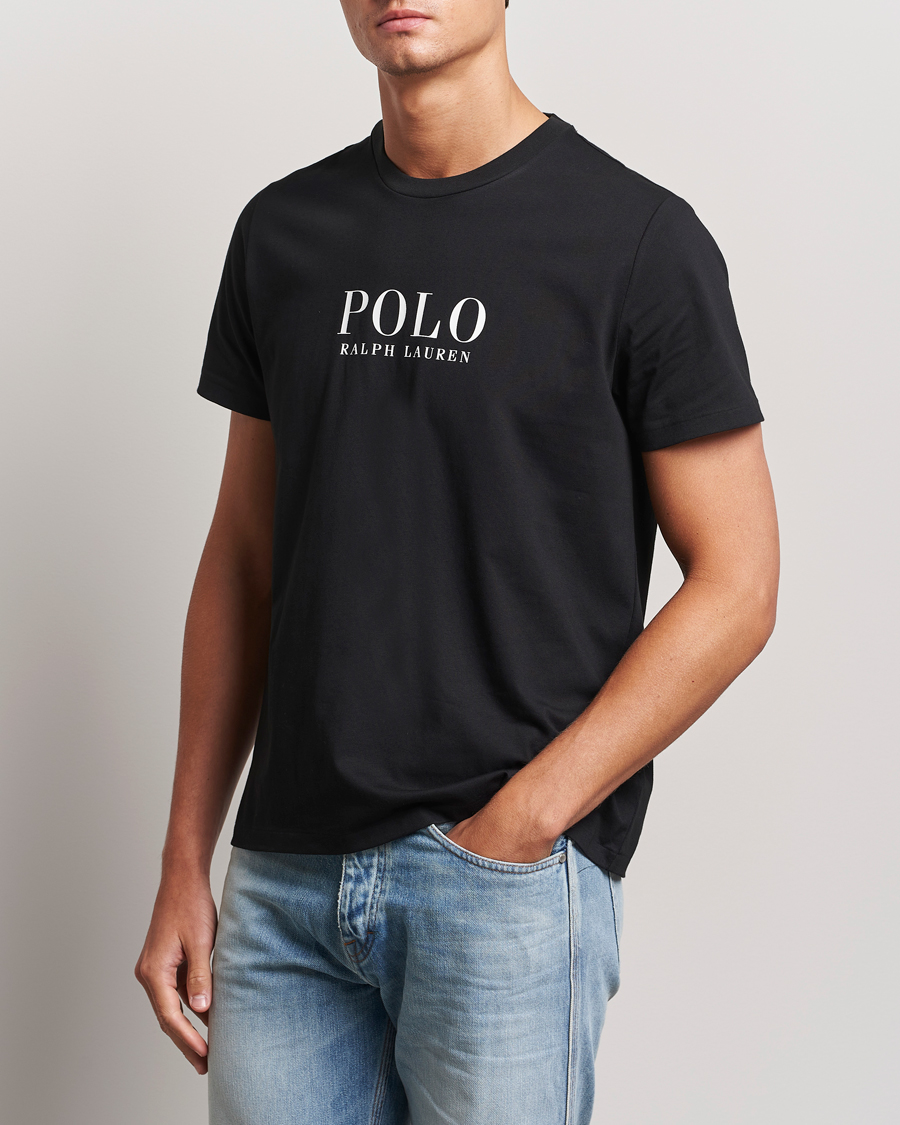 Herre | T-Shirts | Polo Ralph Lauren | Logo Cotton Jersey Sleep T-Shirt Black