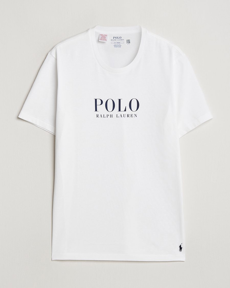 Herre | T-Shirts | Polo Ralph Lauren | Logo Cotton Jersey Sleep T-Shirt White