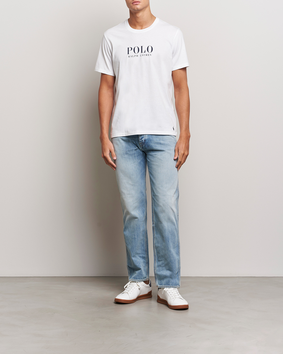 Herre | T-Shirts | Polo Ralph Lauren | Logo Cotton Jersey Sleep T-Shirt White