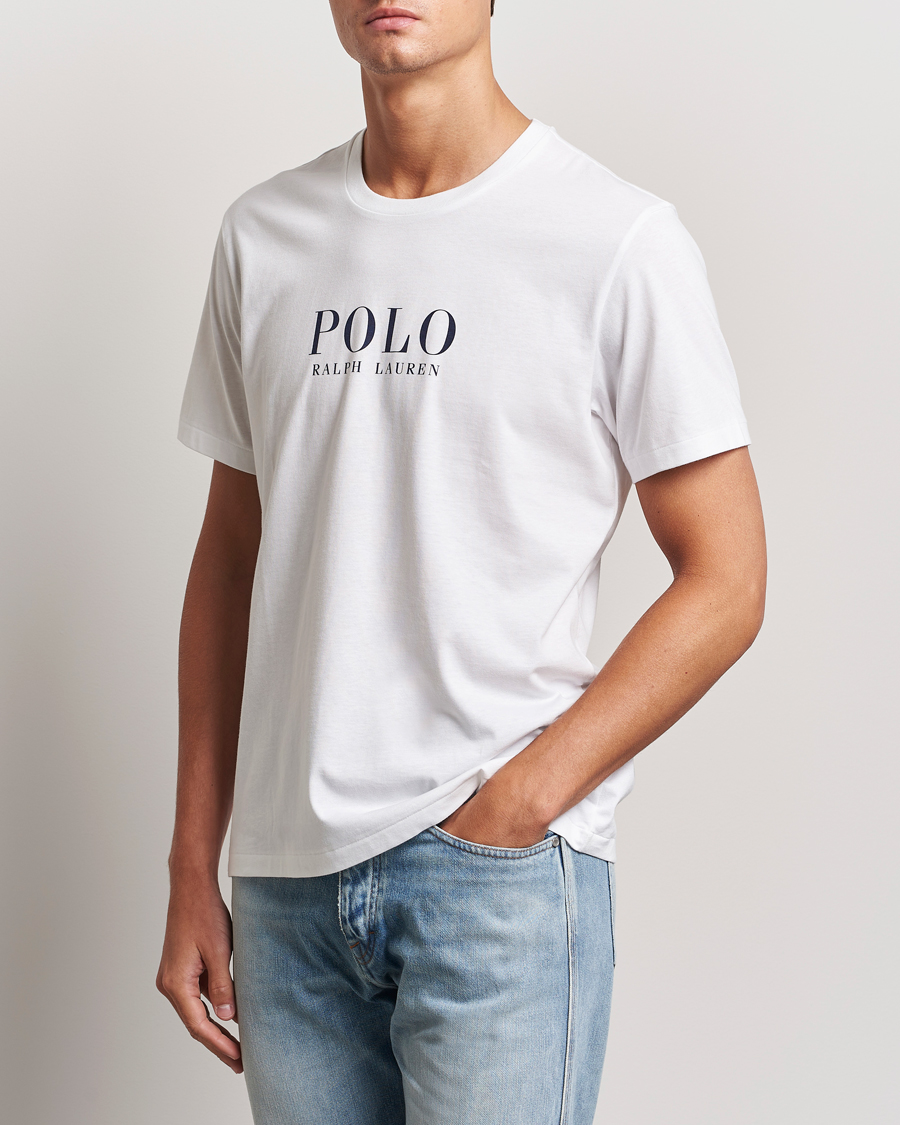 Herre | T-Shirts | Polo Ralph Lauren | Logo Cotton Jersey Sleep T-Shirt White